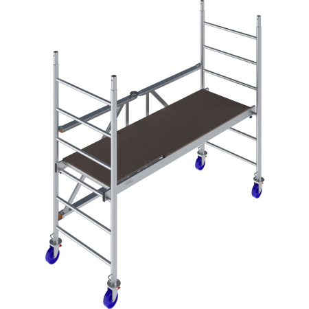 Aluminiowe rusztowanie jezdne Krause ProTec XS – wysokość robocza 2,9–13,8 m